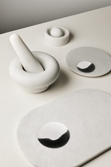 Stone maustemylly Ø12 cm - Valkoinen marmori - Tom Dixon