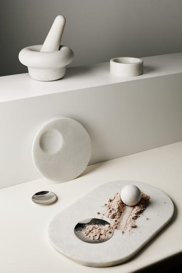 Stone maustemylly Ø12 cm - Valkoinen marmori - Tom Dixon