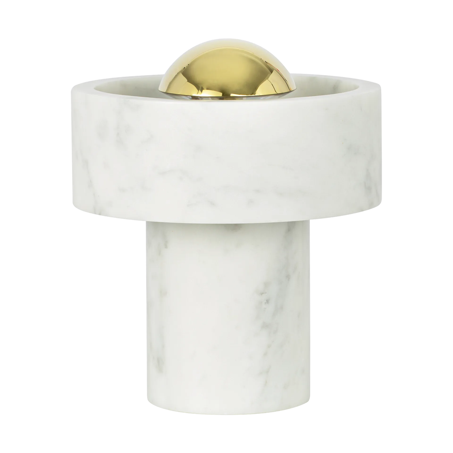 Stone Portable LED -pöytävalaisin 28 cm, Marble-gold Tom Dixon