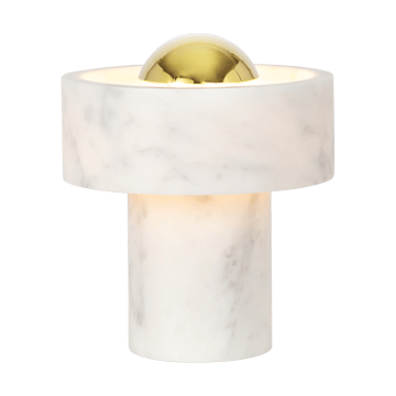 Stone Portable LED -pöytävalaisin 28 cm - Marble-gold - Tom Dixon