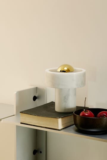 Stone Portable LED -pöytävalaisin 28 cm - Marble-gold - Tom Dixon