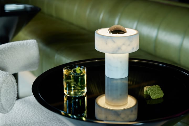 Stone Portable LED -pöytävalaisin 28 cm, Marble-gold Tom Dixon