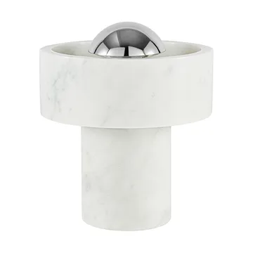 Stone Portable LED -pöytävalaisin 28 cm - Marble-silver - Tom Dixon