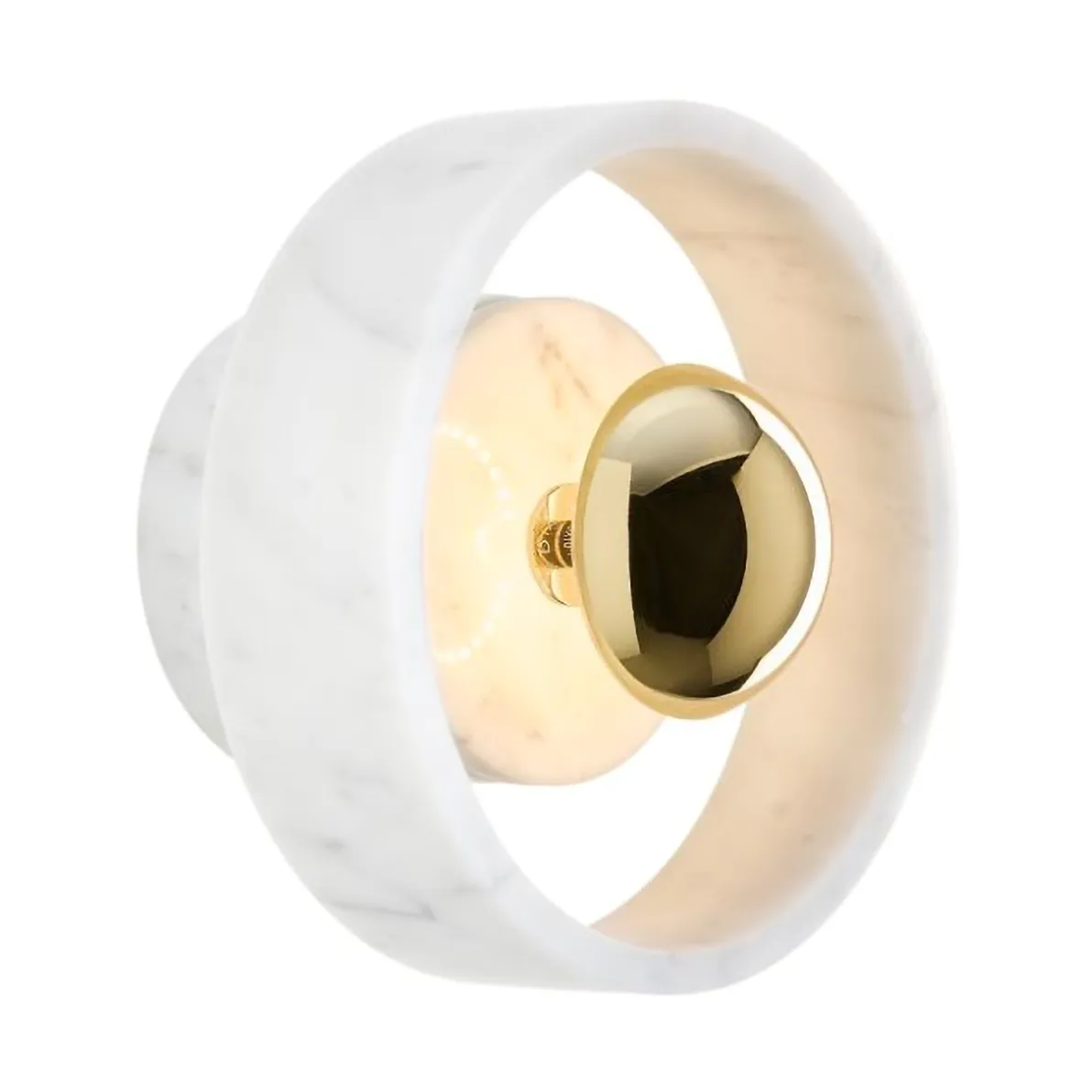 Stone Wall seinävalaisin, White marble Tom Dixon