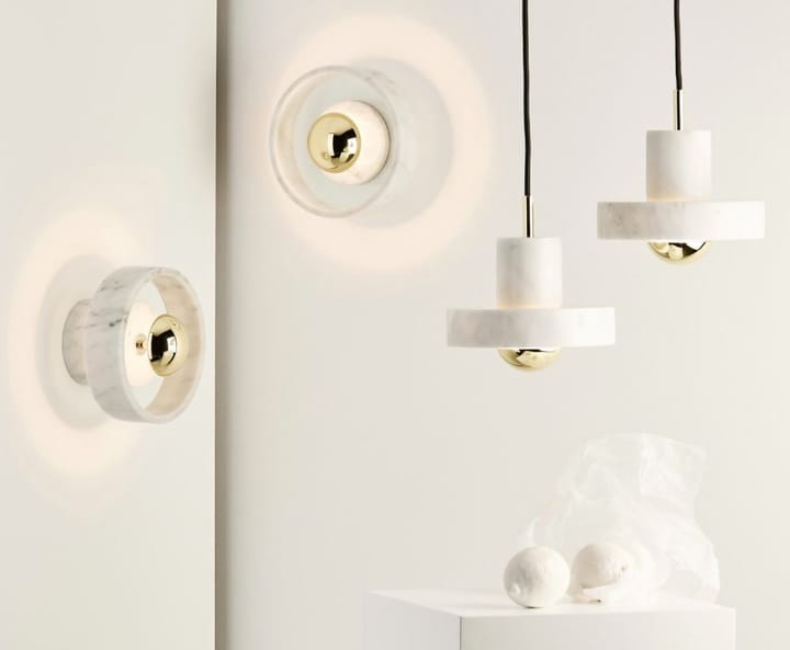 Stone Wall seinävalaisin, White marble Tom Dixon