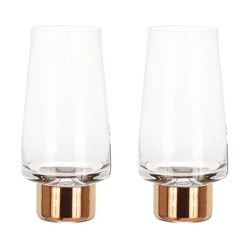 Tank High Ball juomalasi 38 cl 2-pack - Clear-copper - Tom Dixon