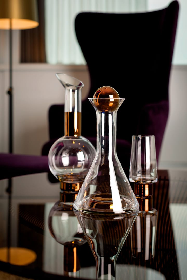 Tank High Ball juomalasi 38 cl 2-pack, Clear-copper Tom Dixon