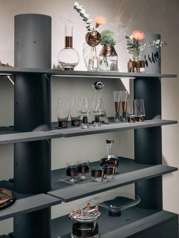 Tank High Ball juomalasi 38 cl 2-pack - Clear-copper - Tom Dixon
