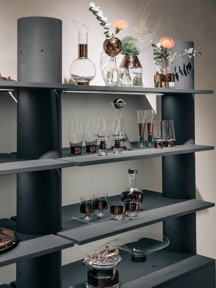 Tank High Ball juomalasi 38 cl 2-pack, Clear-copper Tom Dixon