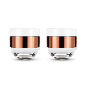 Tank whiskylasit 30 cl 2-pack - Clear-copper - Tom Dixon