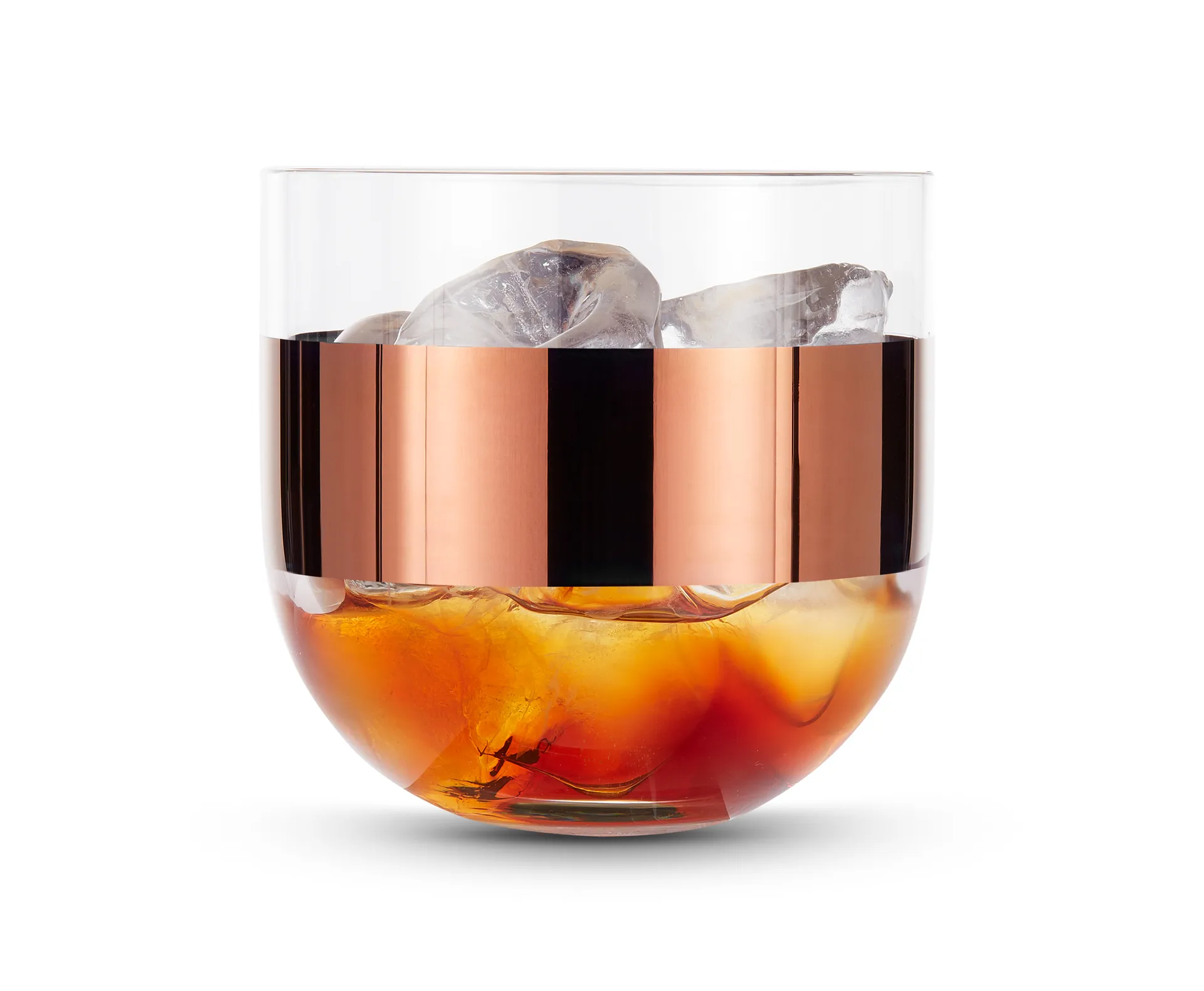 Tank whiskylasit 30 cl 2-pack, Clear-copper Tom Dixon