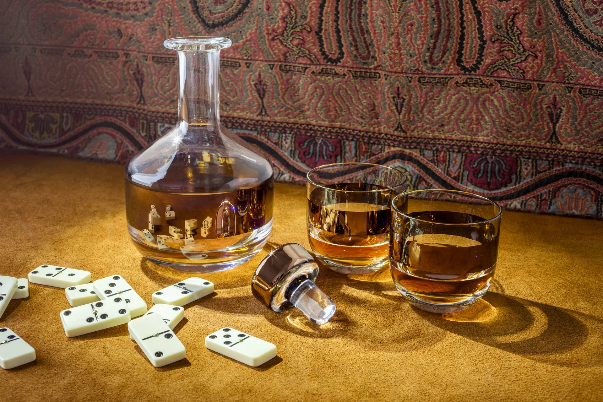 Tank whiskylasit 30 cl 2-pack, Clear-copper Tom Dixon