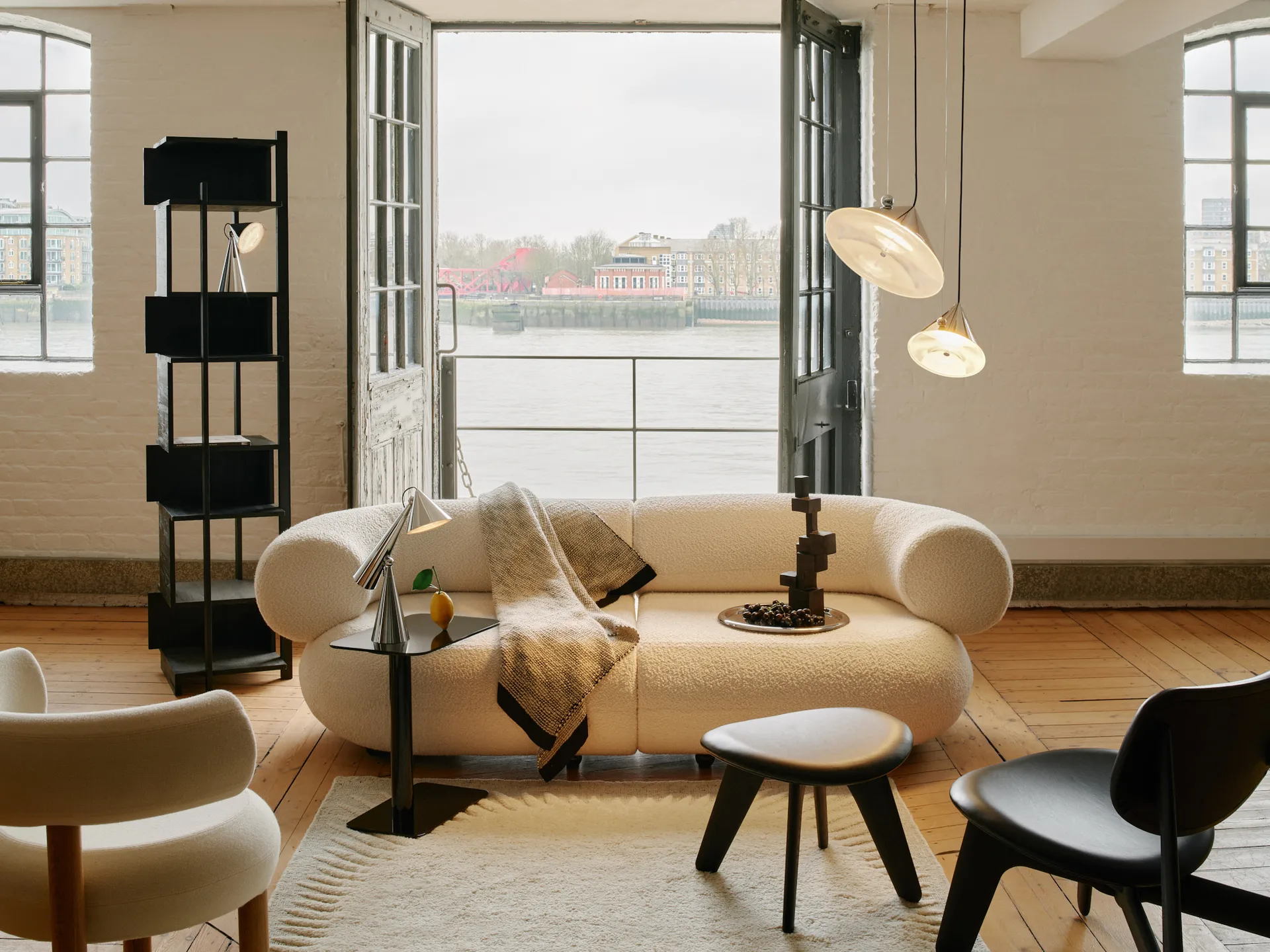 Thread viltti 140x180 cm, Musta & Valkoinen Tom Dixon