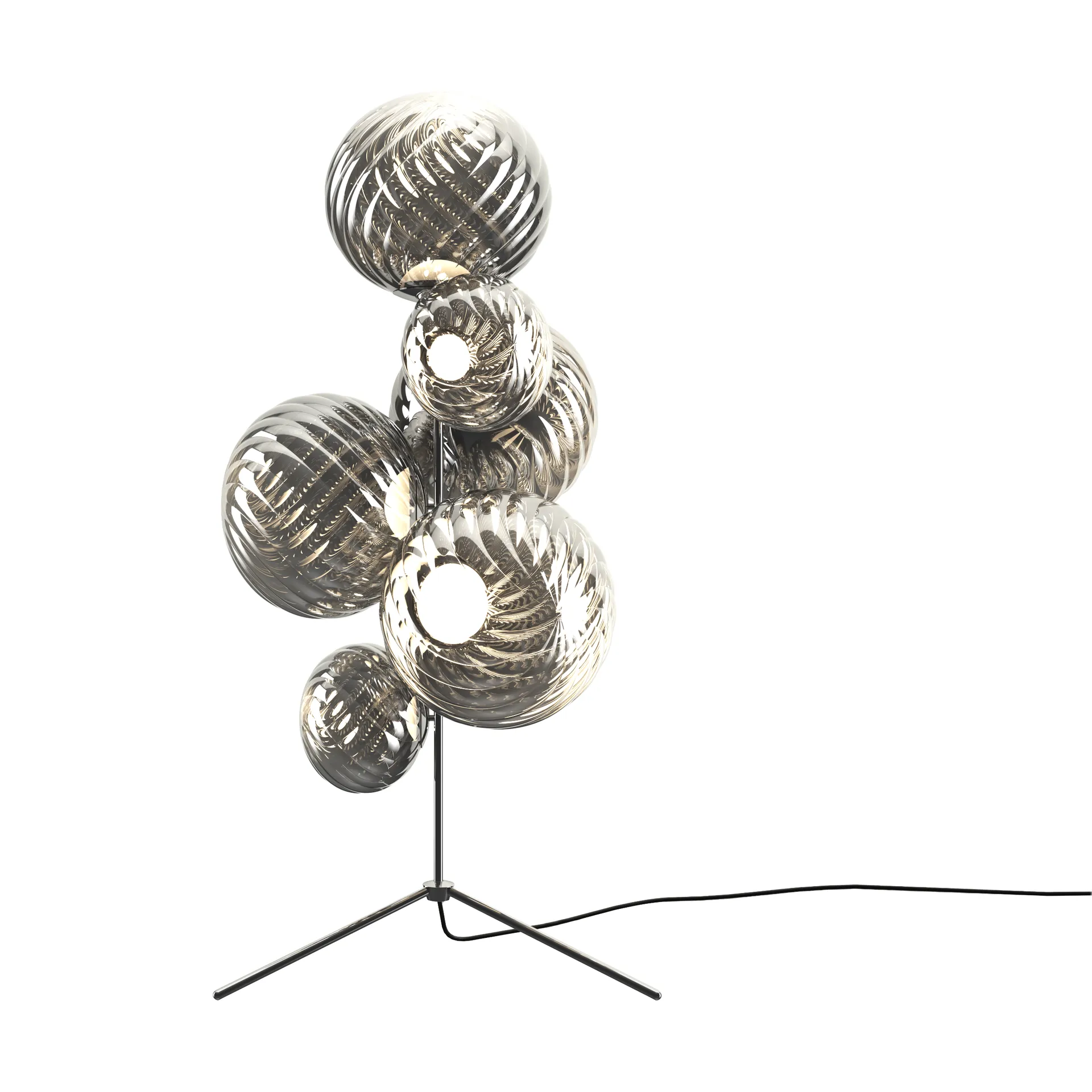 Whirl chandelier lattiavalaisin, Hopea Tom Dixon