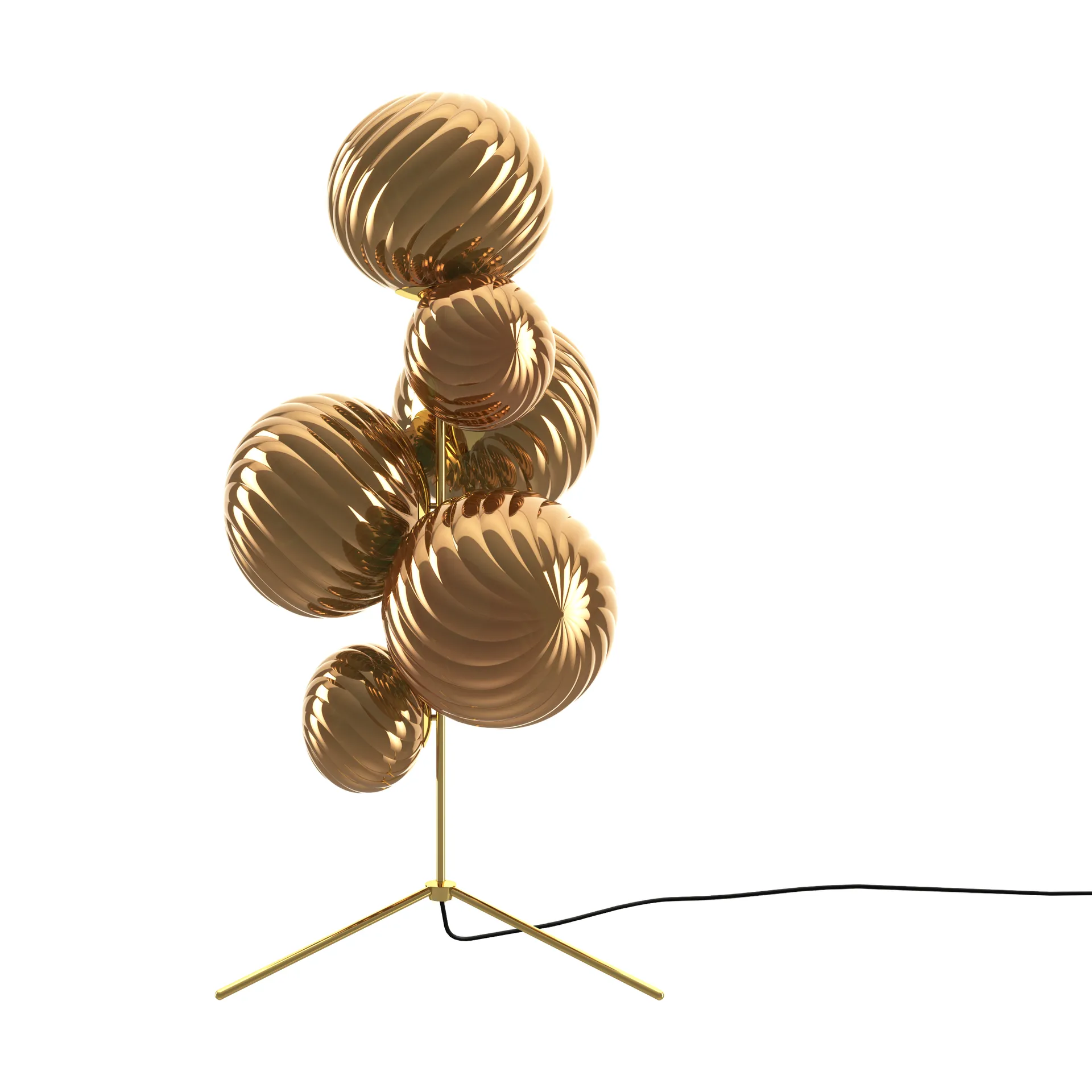Whirl chandelier lattiavalaisin, Kulta Tom Dixon
