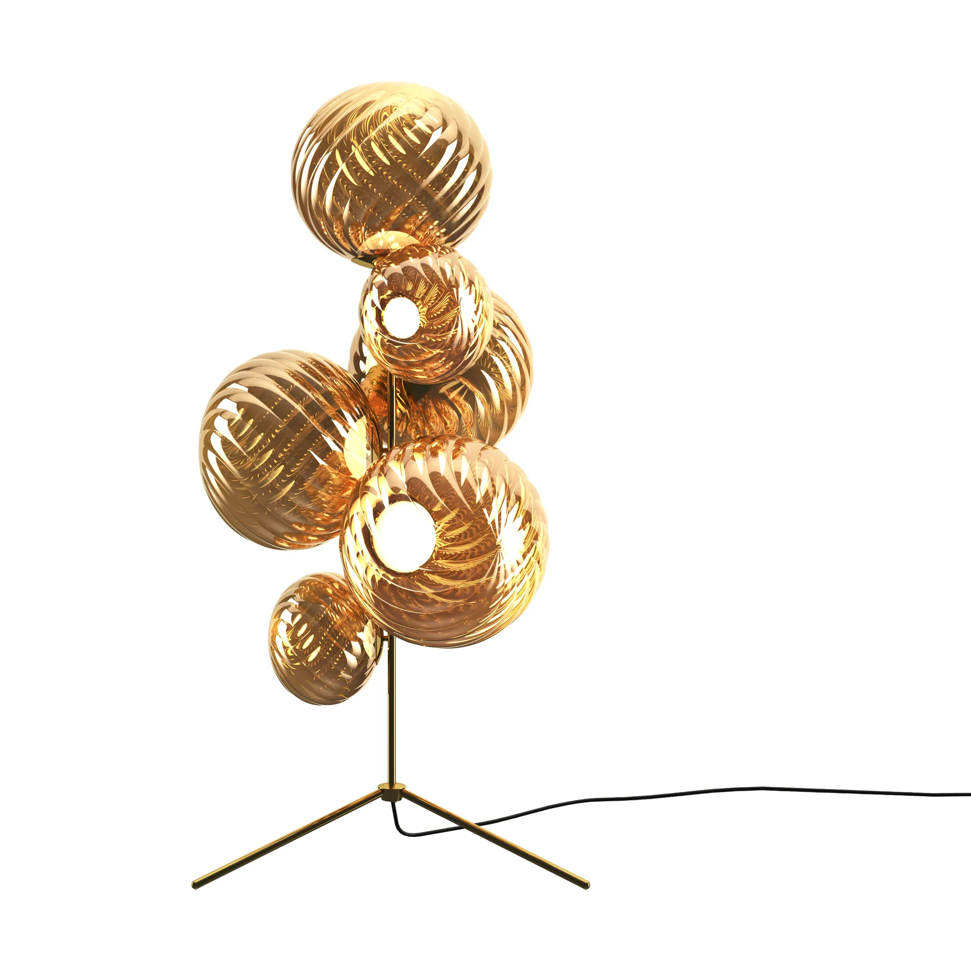 Whirl chandelier lattiavalaisin, Kulta Tom Dixon
