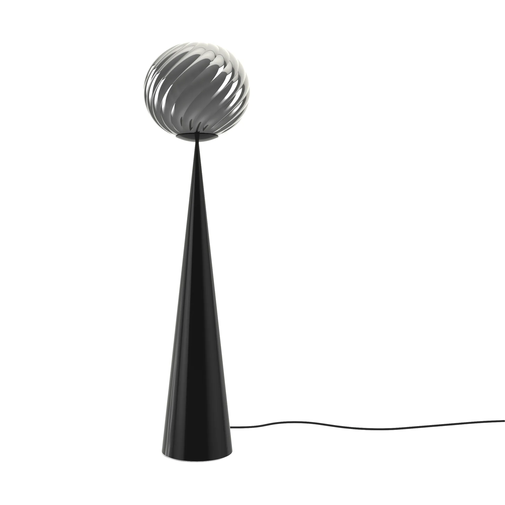Whirl cone fat lattiavalaisin, Hopea-musta Tom Dixon