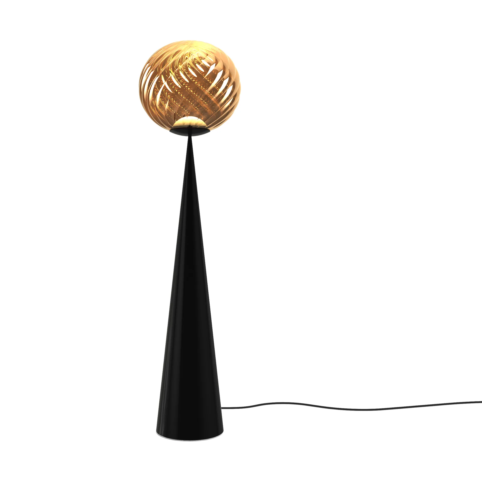 Whirl cone fat lattiavalaisin, Kulta musta Tom Dixon