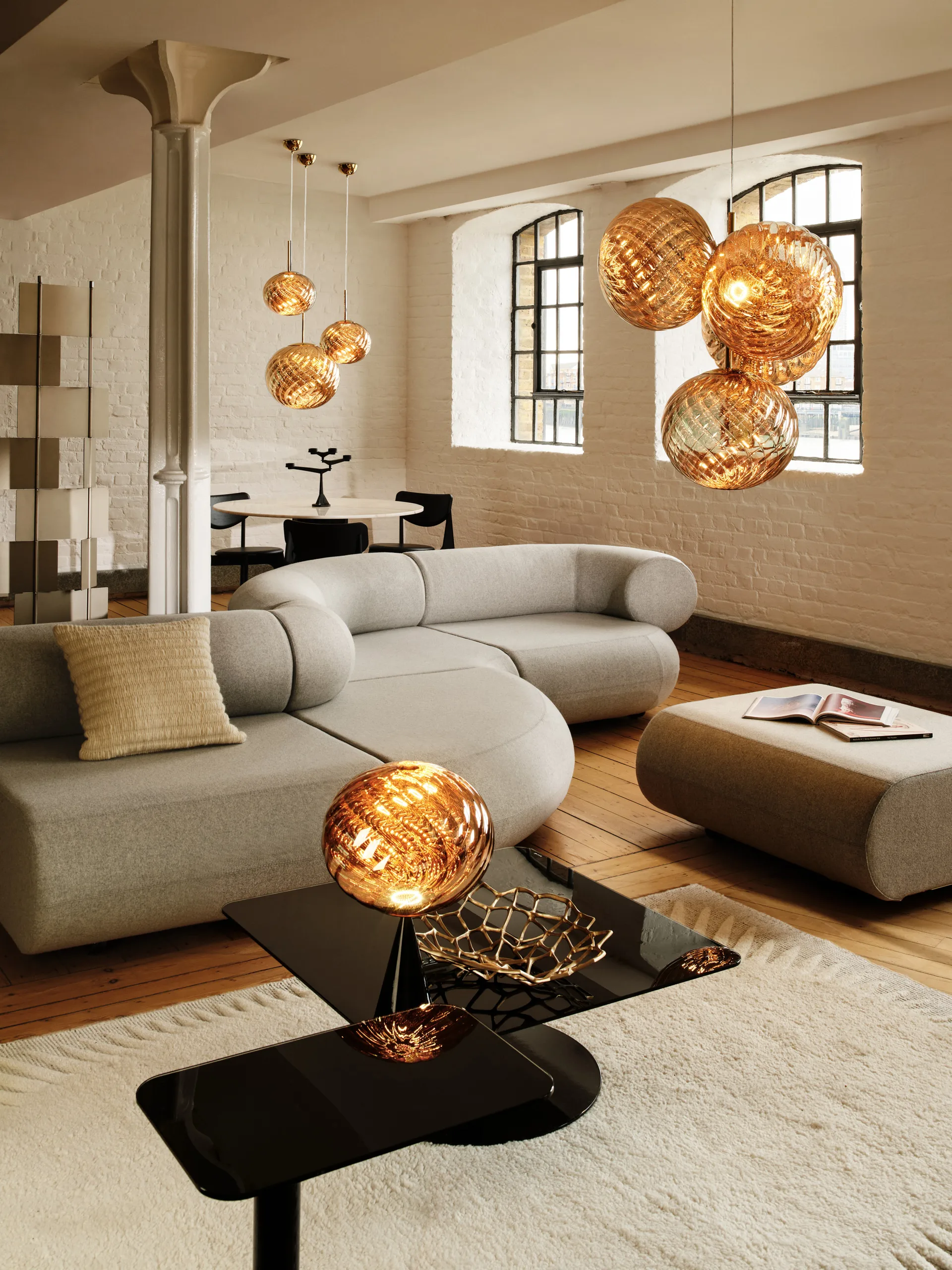 Whirl lamppu Ø45 cm, Kulta Tom Dixon