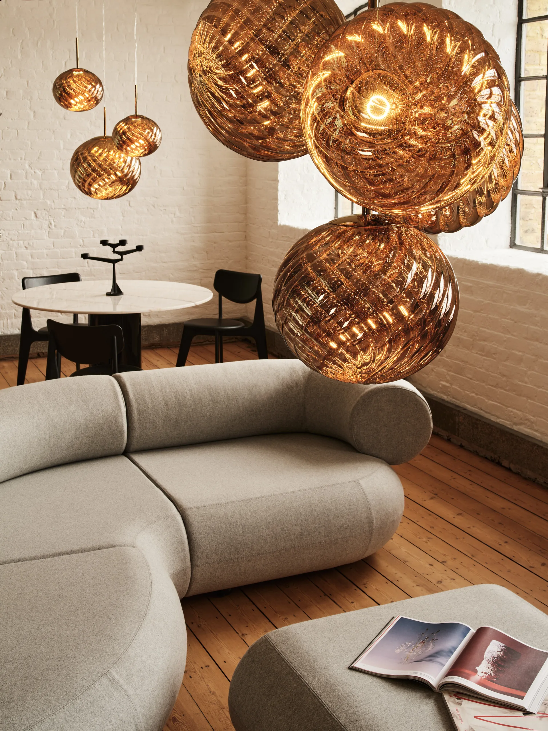 Whirl lamppu Ø45 cm, Kulta Tom Dixon