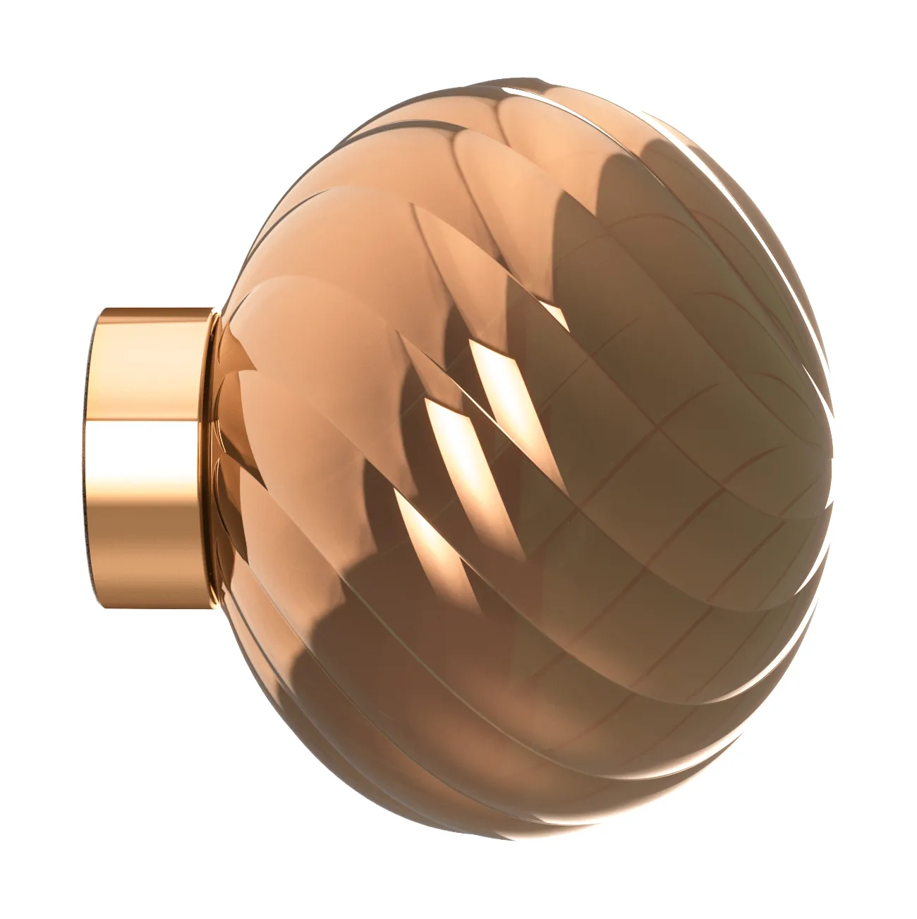 Whirl seinälamppu Ø30 cm, Kupari Tom Dixon