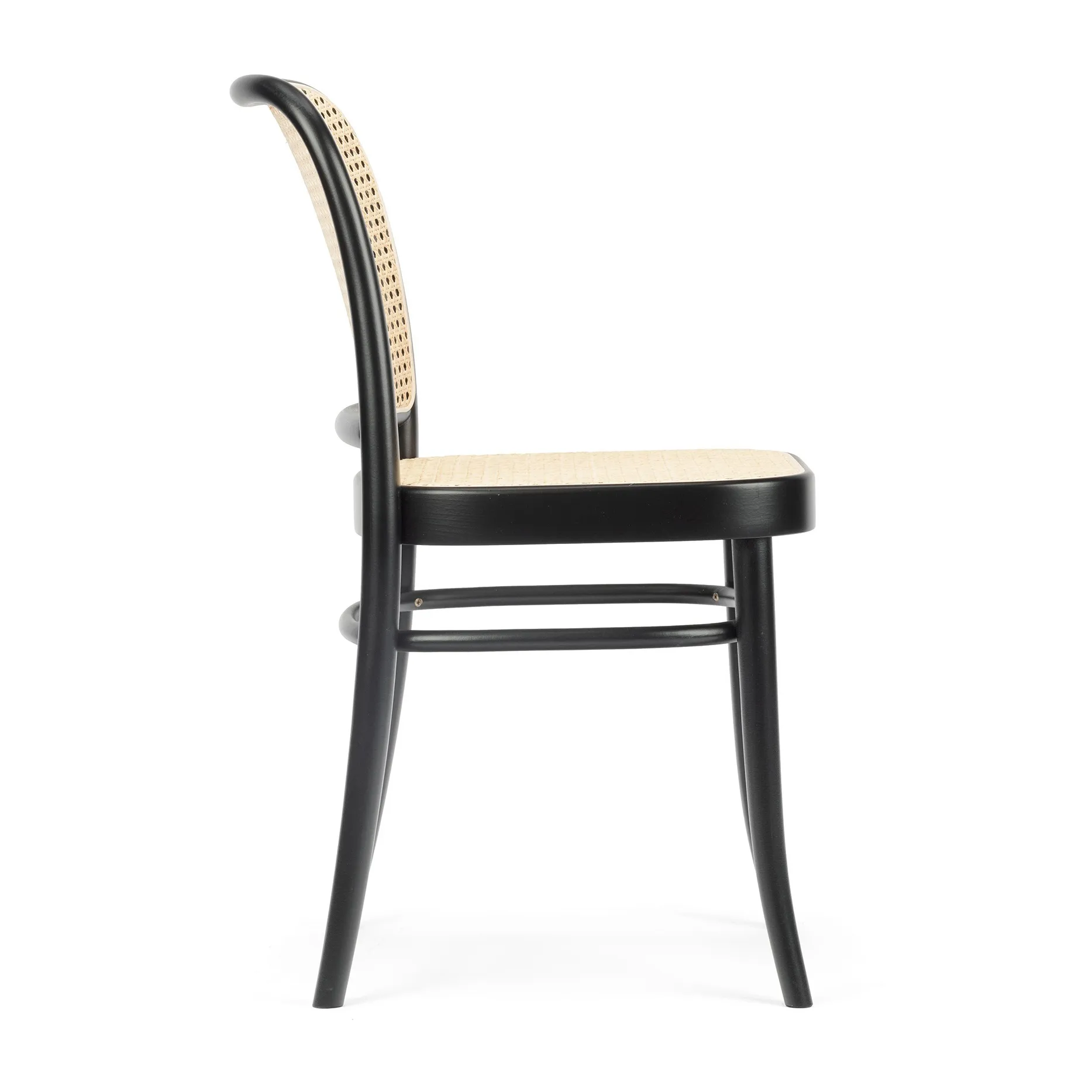 Ton no.811 -rottinkituoli, Mustaksi petsattu B123-New Rotting TON