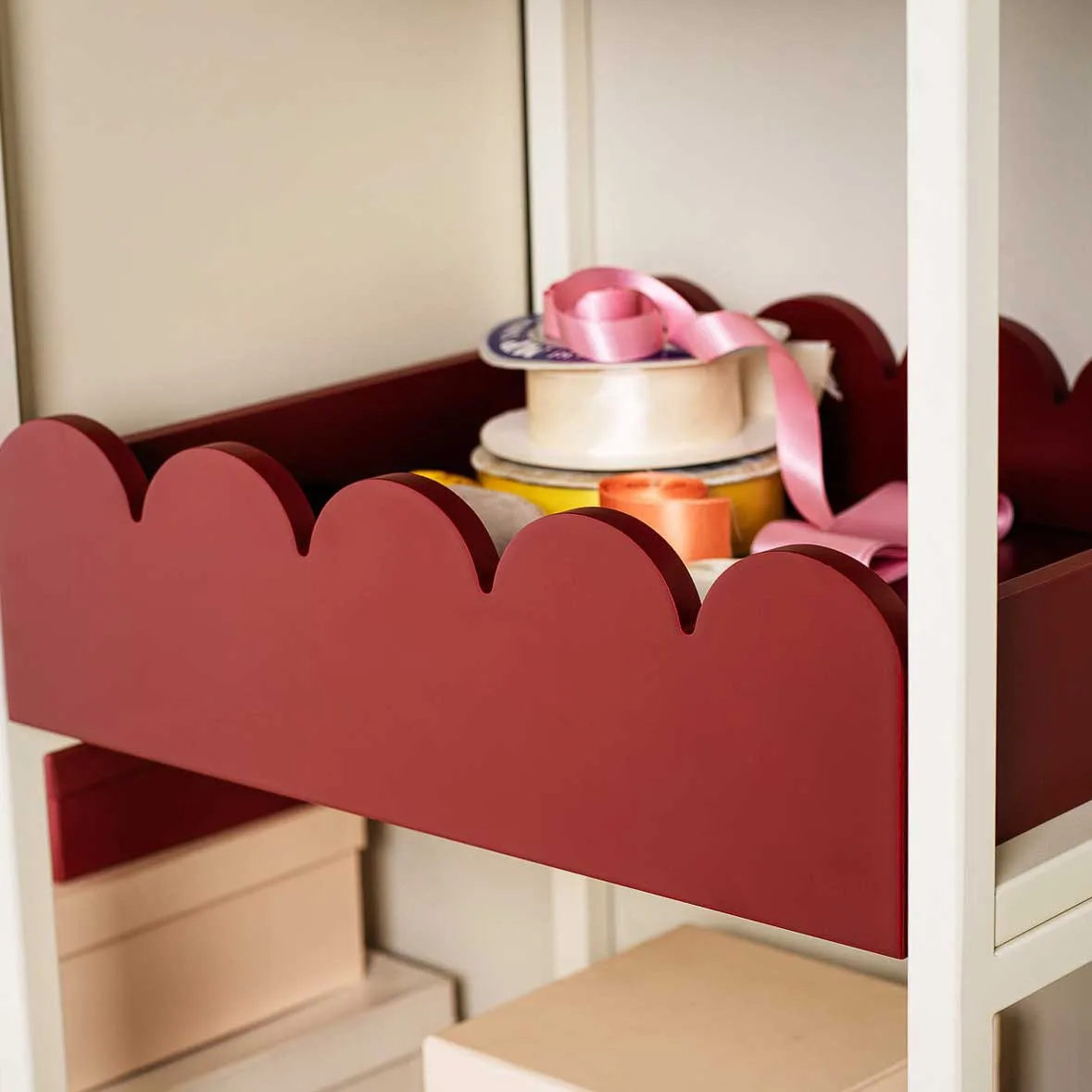 Bump tarjotin 35x41 cm, Burgundy TÔNN furniture