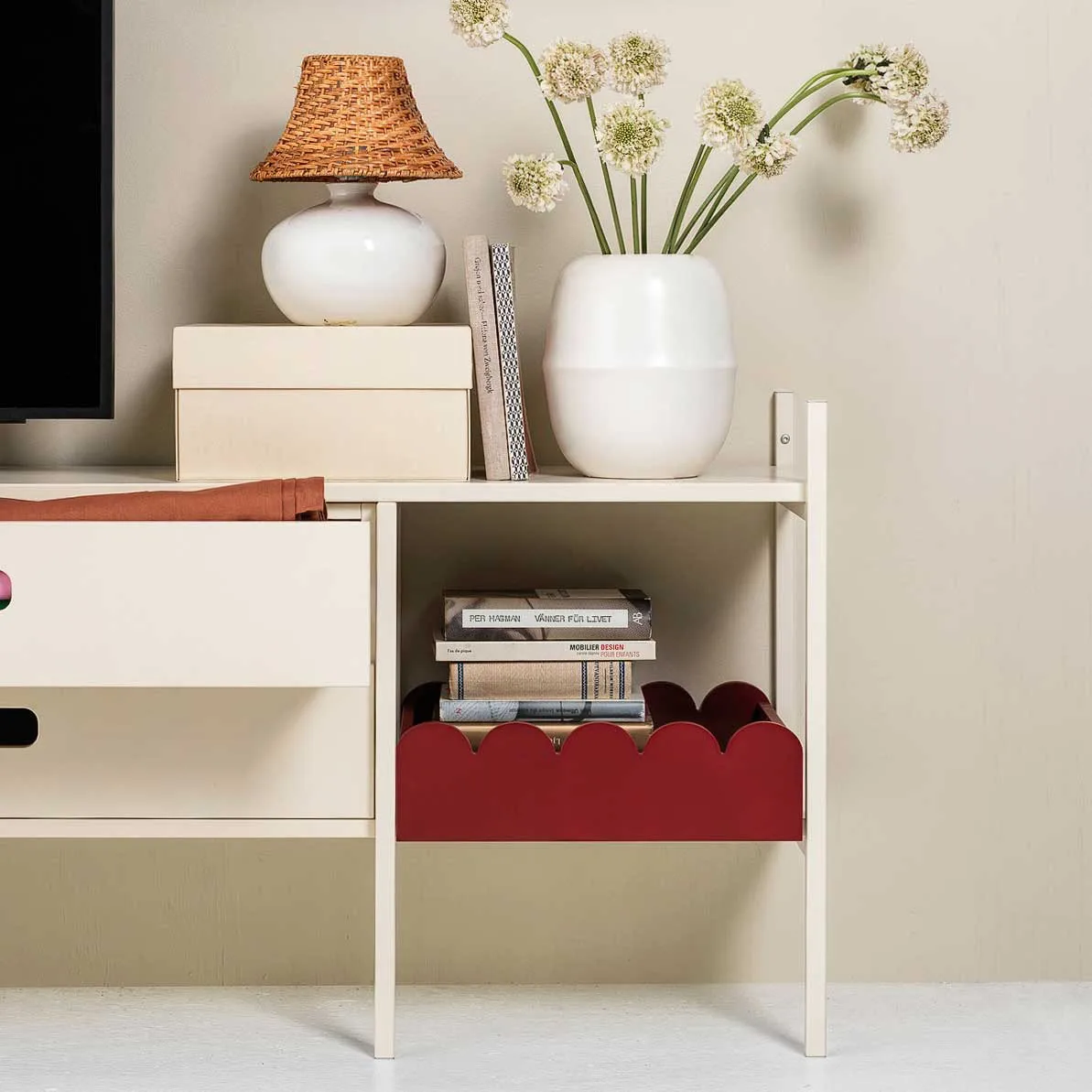 Bump tarjotin 35x41 cm, Burgundy TÔNN furniture