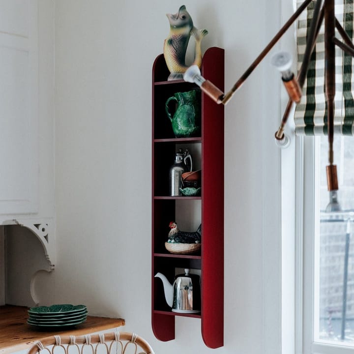 Flaneaur seinähylly 27x128 cm, Burgundy TÔNN furniture
