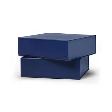 Pac box säilytyslaatikko - Keskiyönsininen, suuri 32,5×10,5×30 cm, 2‑pakkaus - TÔNN furniture