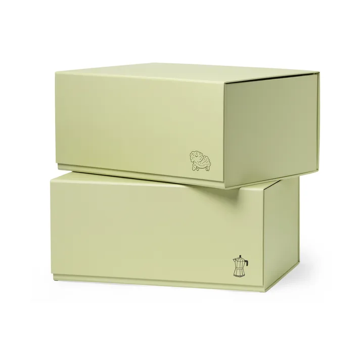 Pac box säilytyslaatikko - TÔNN x MAJASBOK Elderflower green, 2-pack - TÔNN furniture