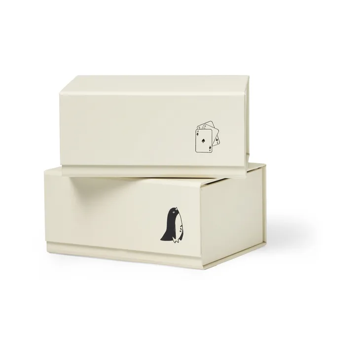 Pac box säilytyslaatikko - TÔNN x MAJASBOK Off-white, 2-pack - TÔNN furniture