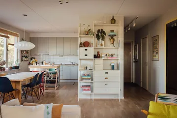 Portal kirjahylly 123 cm - Off-white - TÔNN furniture