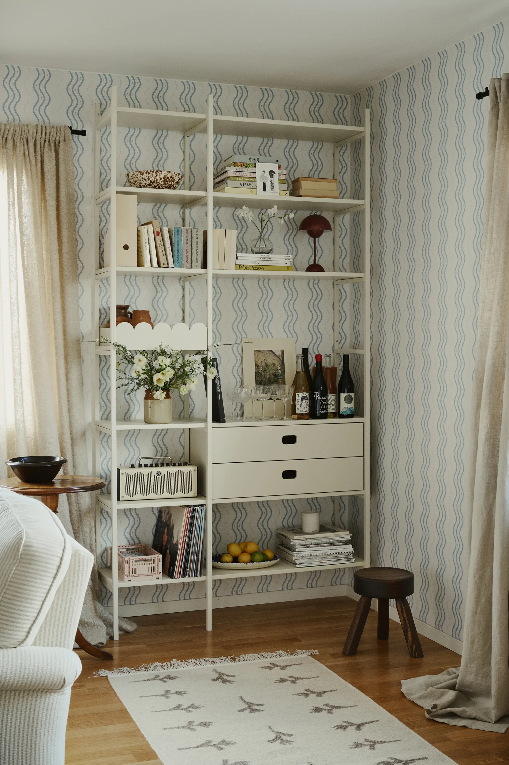 Portal kirjahylly 123 cm - Off-white TÔNN furniture