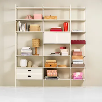 Portal kirjahylly 158 cm - Off-white - TÔNN furniture