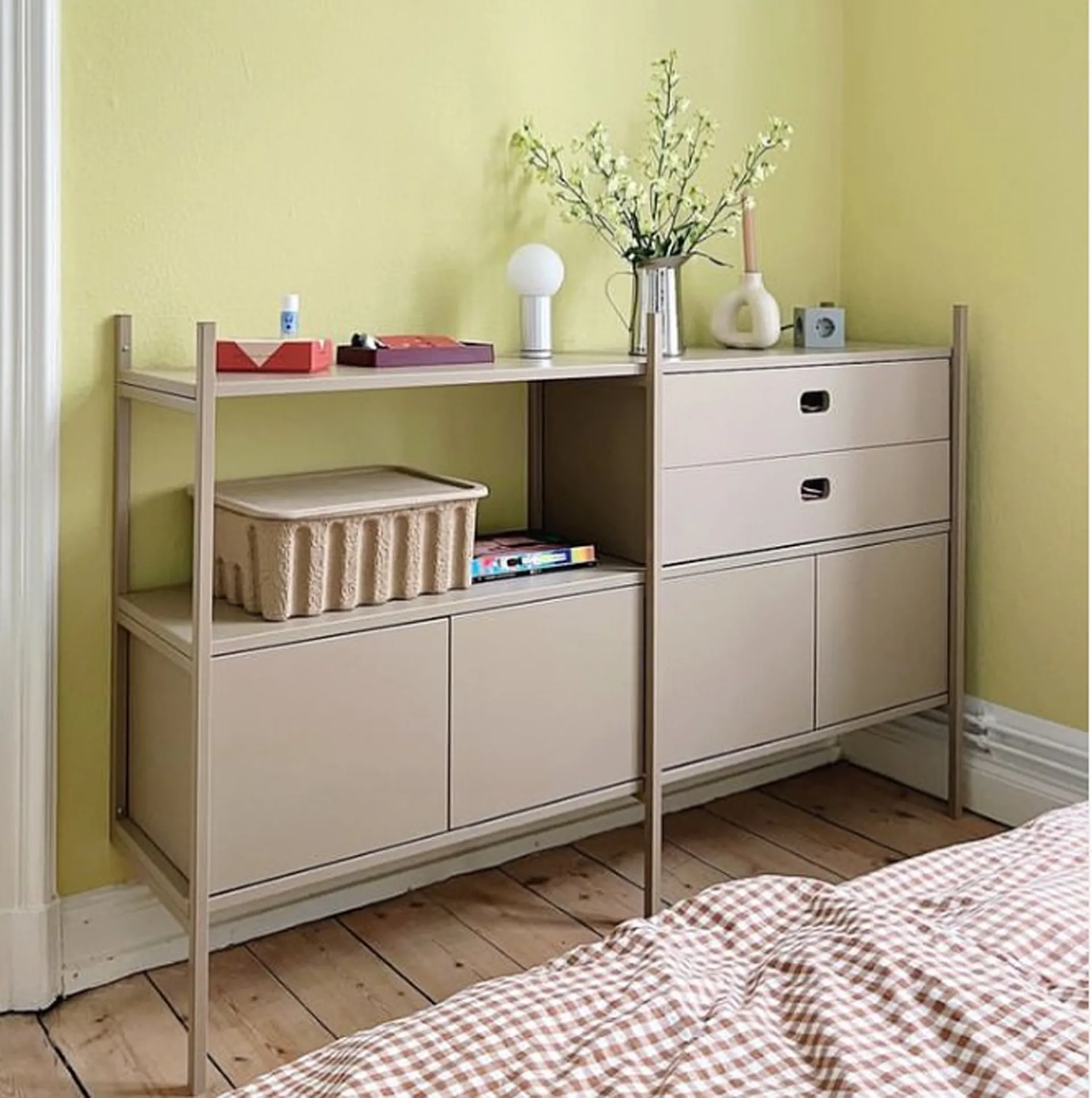 Portal-kirjahylly small, Camel, 158 cm TÔNN furniture