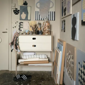 Portal-kirjahylly small, Camel, 80 cm - TÔNN furniture