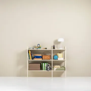 Portal-kirjahylly small, Off white, 123 cm - TÔNN furniture