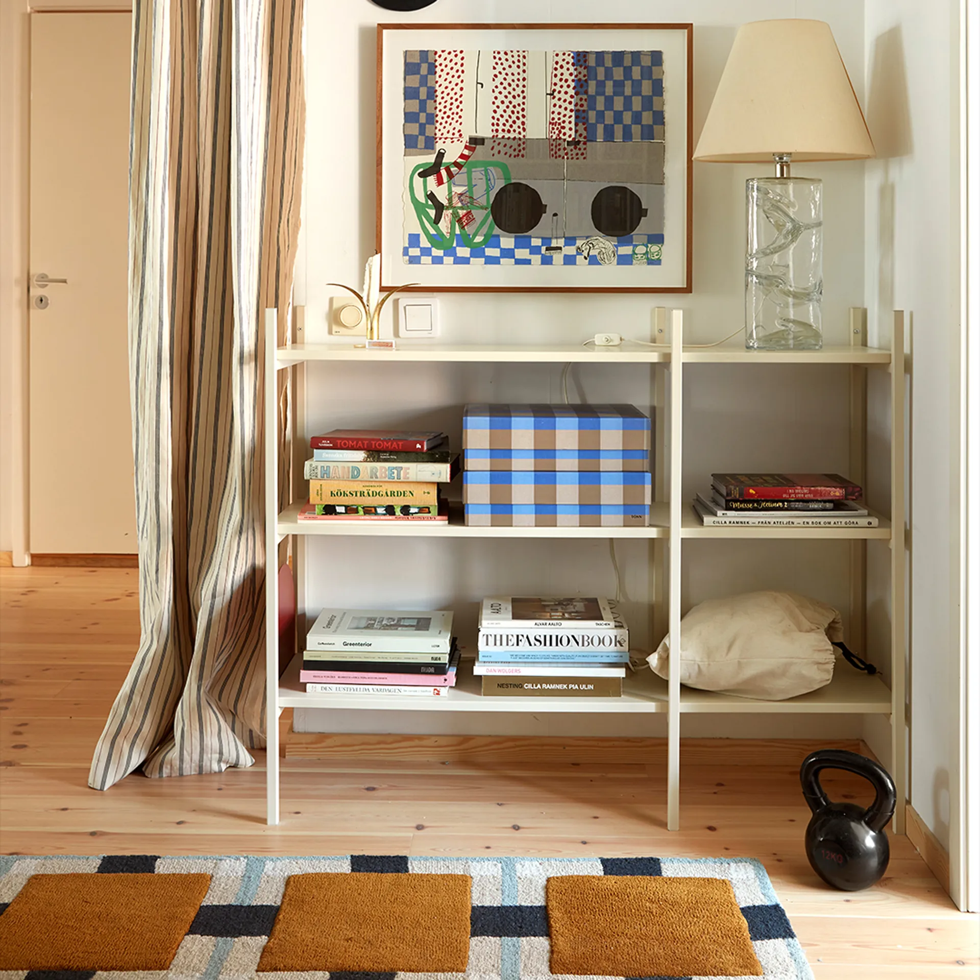 Portal-kirjahylly small, Off white, 123 cm TÔNN furniture