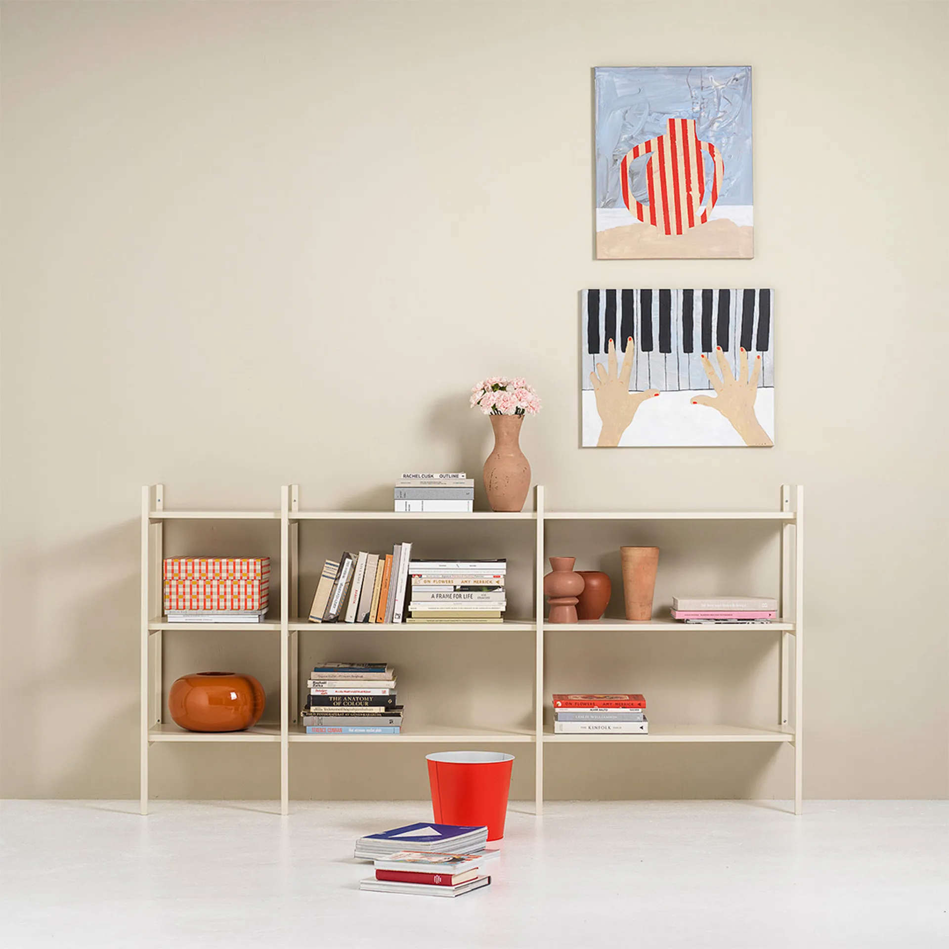 Portal-kirjahylly small, Off white, 201 cm TÔNN furniture