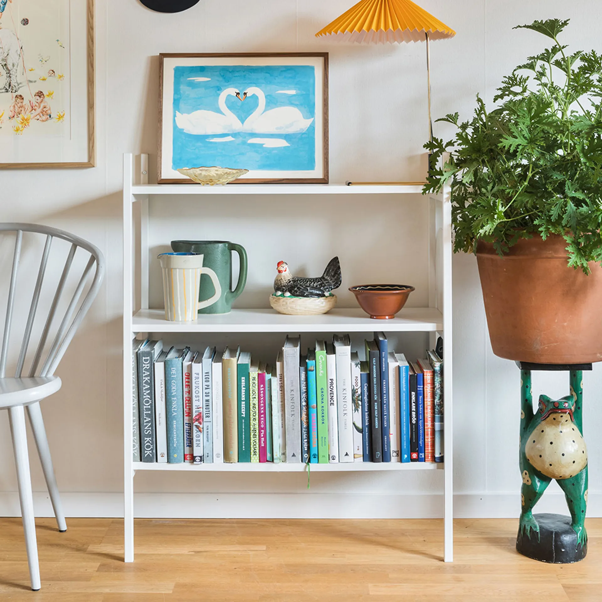 Portal-kirjahylly small, White, 80 cm TÔNN furniture