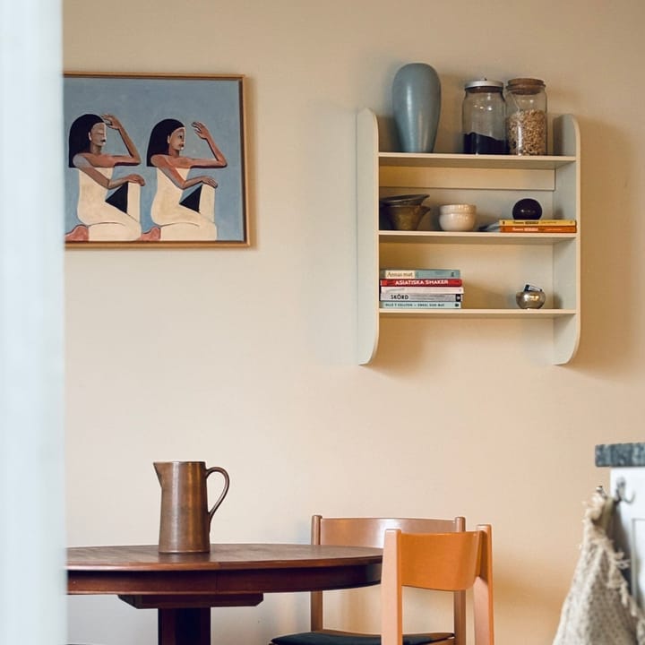 Strapats seinähylly 62x73,6 cm, Off-white TÔNN furniture