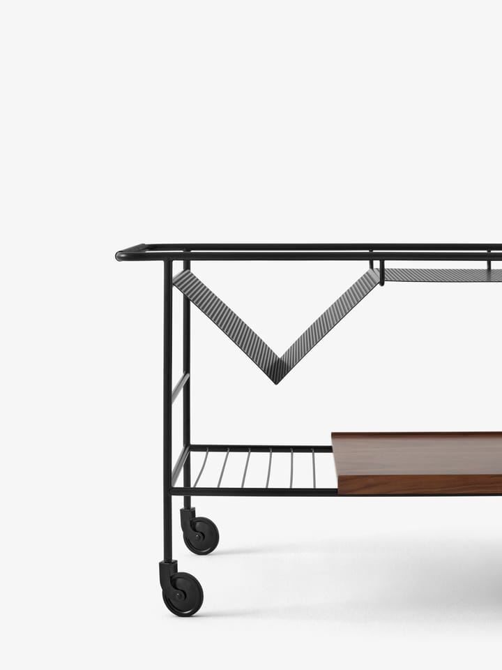 Alima säilytysvaunu lakattu saksanpähkinä, Black & lacquered walnut &Tradition