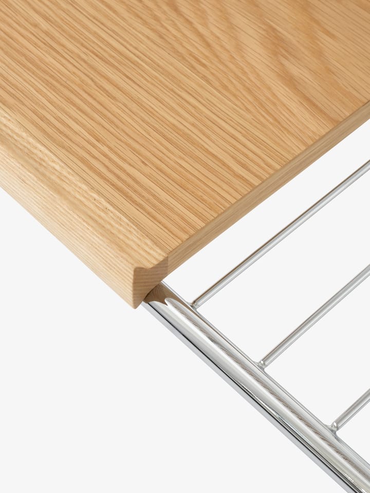 Alima säilytysvaunu lakattu tammi, Chrome & lacquered oak &Tradition