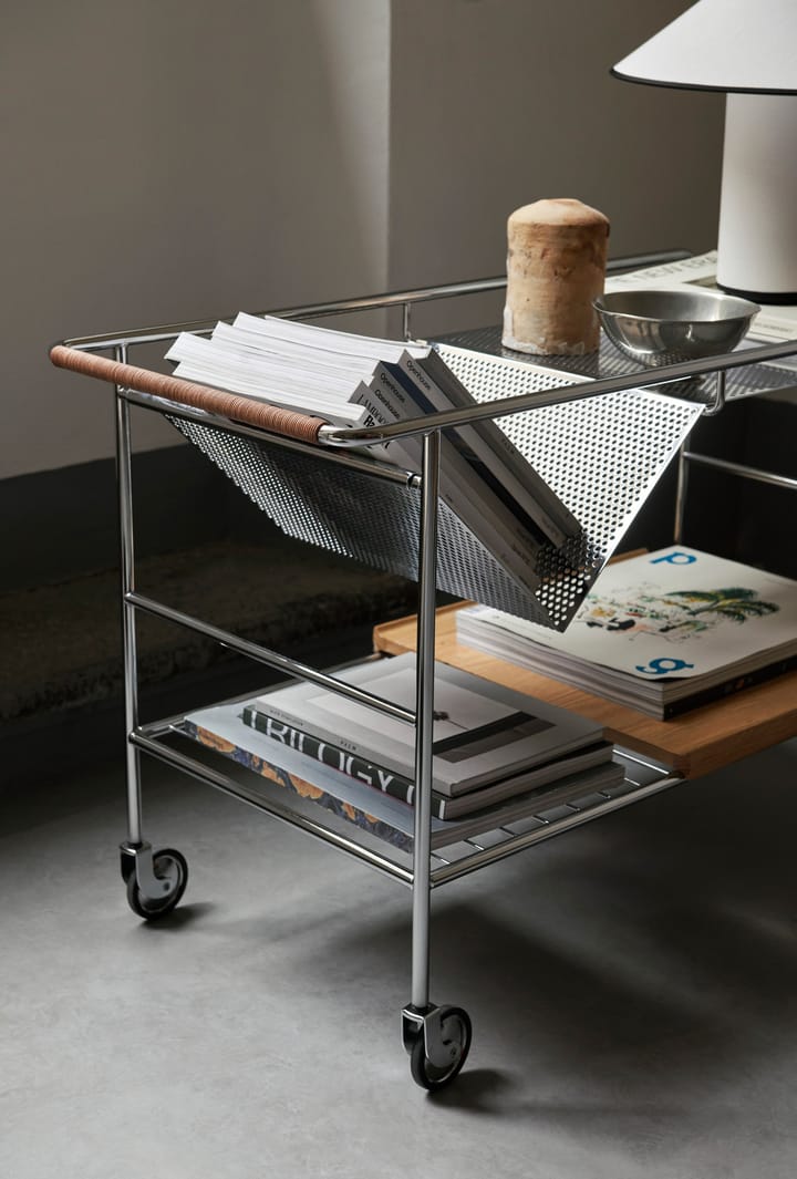 Alima säilytysvaunu lakattu tammi, Chrome & lacquered oak &Tradition