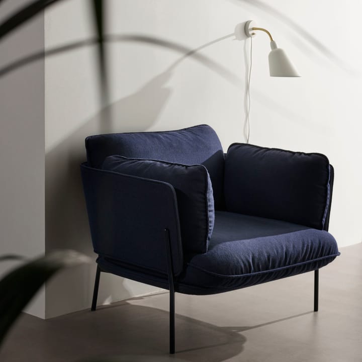 Bellevue AJ9 seinävalaisin, valkoinen-messinki &Tradition