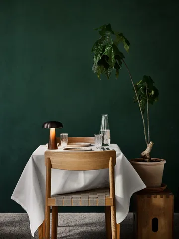 Betty TK1 tuoli, Tammi luonnollinen-punottu pellavanauhaistuin, 4-pakkaus - &Tradition