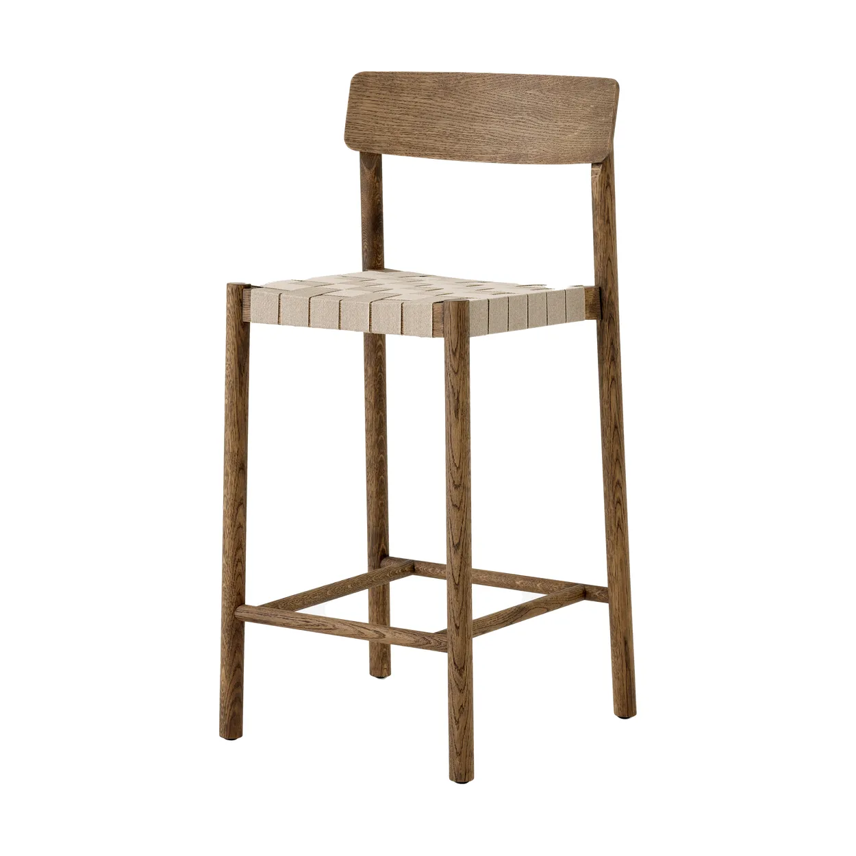 &Tradition Betty TK12 Counter Chair baarituoli 65 cm Luonnonvärinen pellava-savutammi