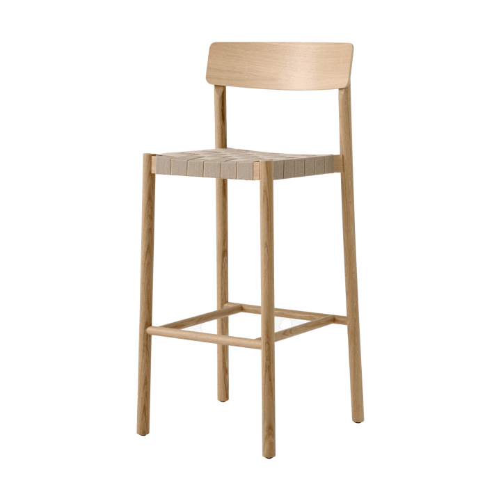 Betty TK15 Bar Chair baarituoli 75 cm - Lakattu tammi-luonnonvärinen pellava - &Tradition