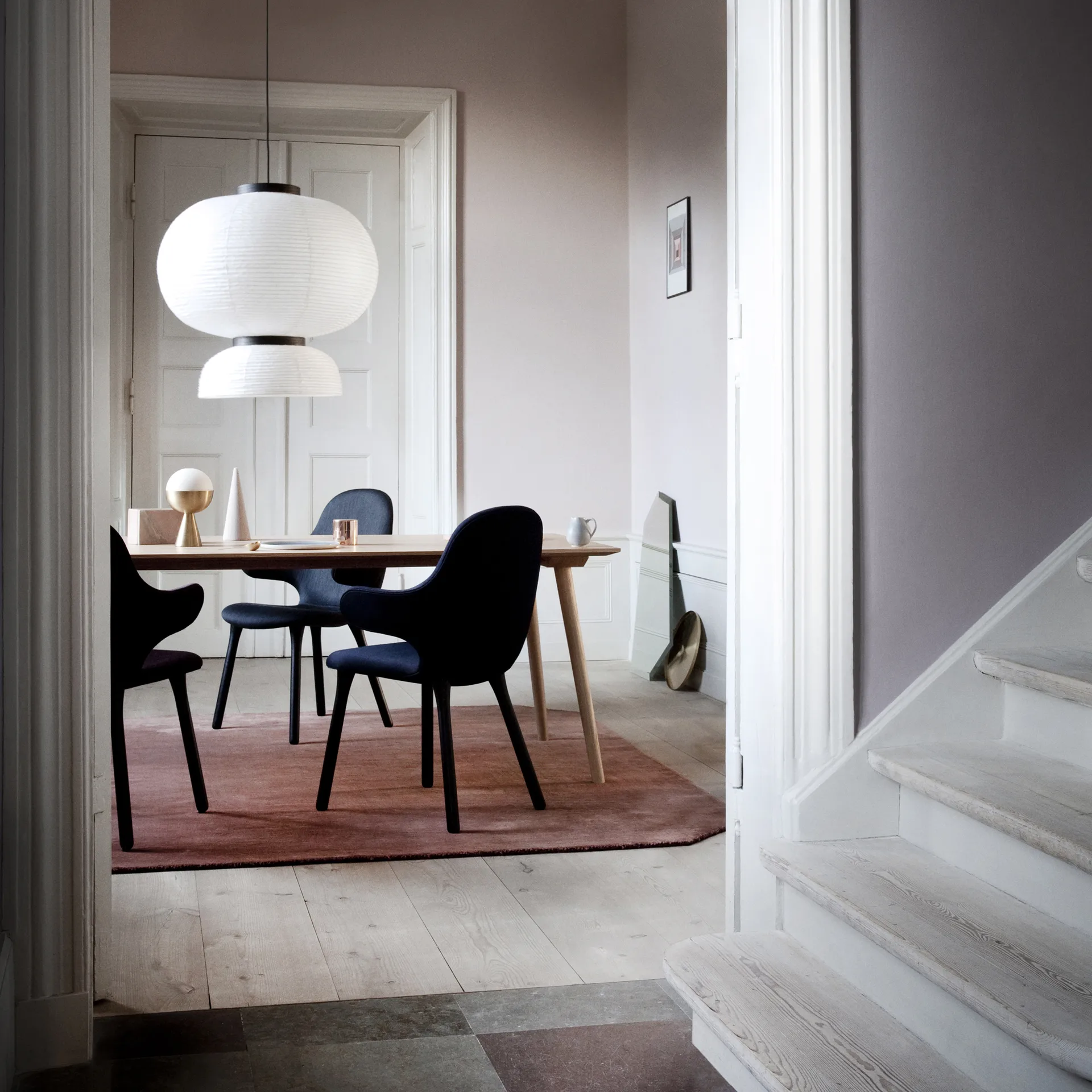 Catch JH1 -tuoli, Remix 662 dark red-musta tammi &Tradition